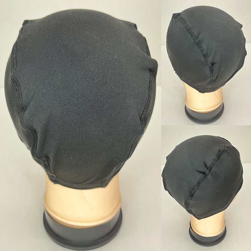 Black Stretchable Elastic Mesh Wig Cap Spandex Bonnet Perruque Dome Wig Cap For Wearing Wig Accessories