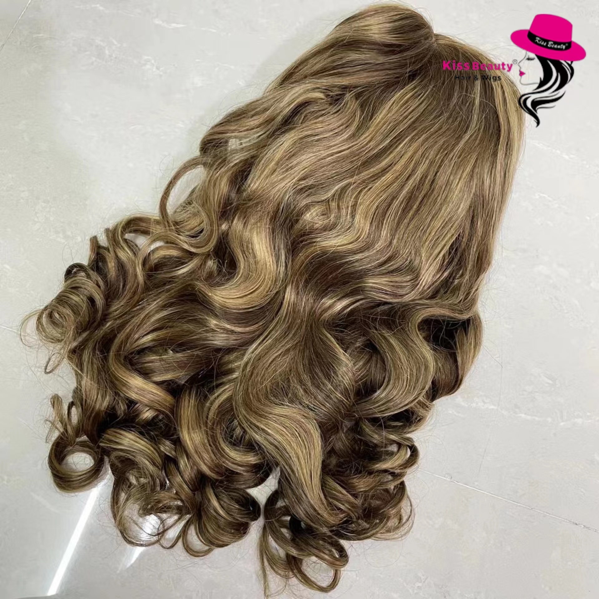 Highlight Color 4/27 350 99J Human Hair Lace Front Loose Wave Colored Wig Transparent Lace Wig