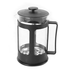 Coffee Maker French Press Portable BPA Free High Borosilicate Glass 304 Stainless Steel Black 350ML Glass Coffee French Press