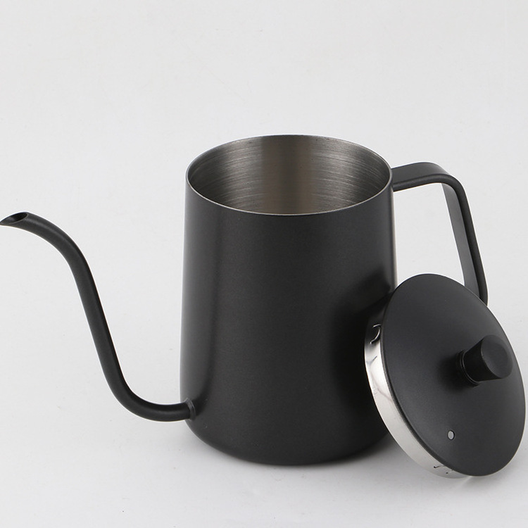 Barista Tools Kettle Mouth Camping Tea 350Ml 400Ml 600Ml Long Spout Over Hand Drip Pot Stainless Steel Gooseneck Coffee Kettle