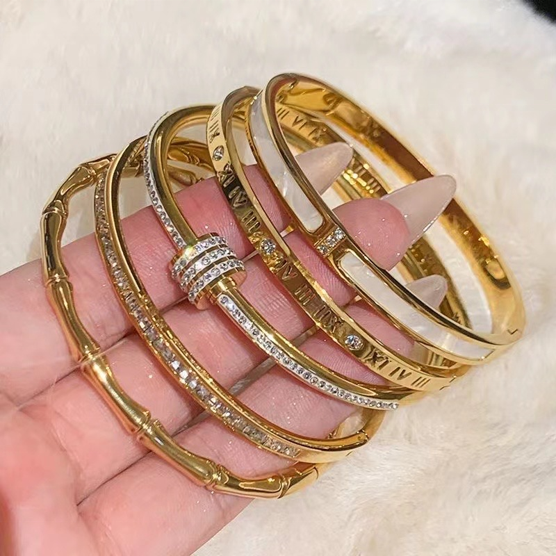 Designer Ladies Women Fashion Jewelry Bracelet High Quality Jewelry Bijoux en acier inoxydable stainless steel bracelet