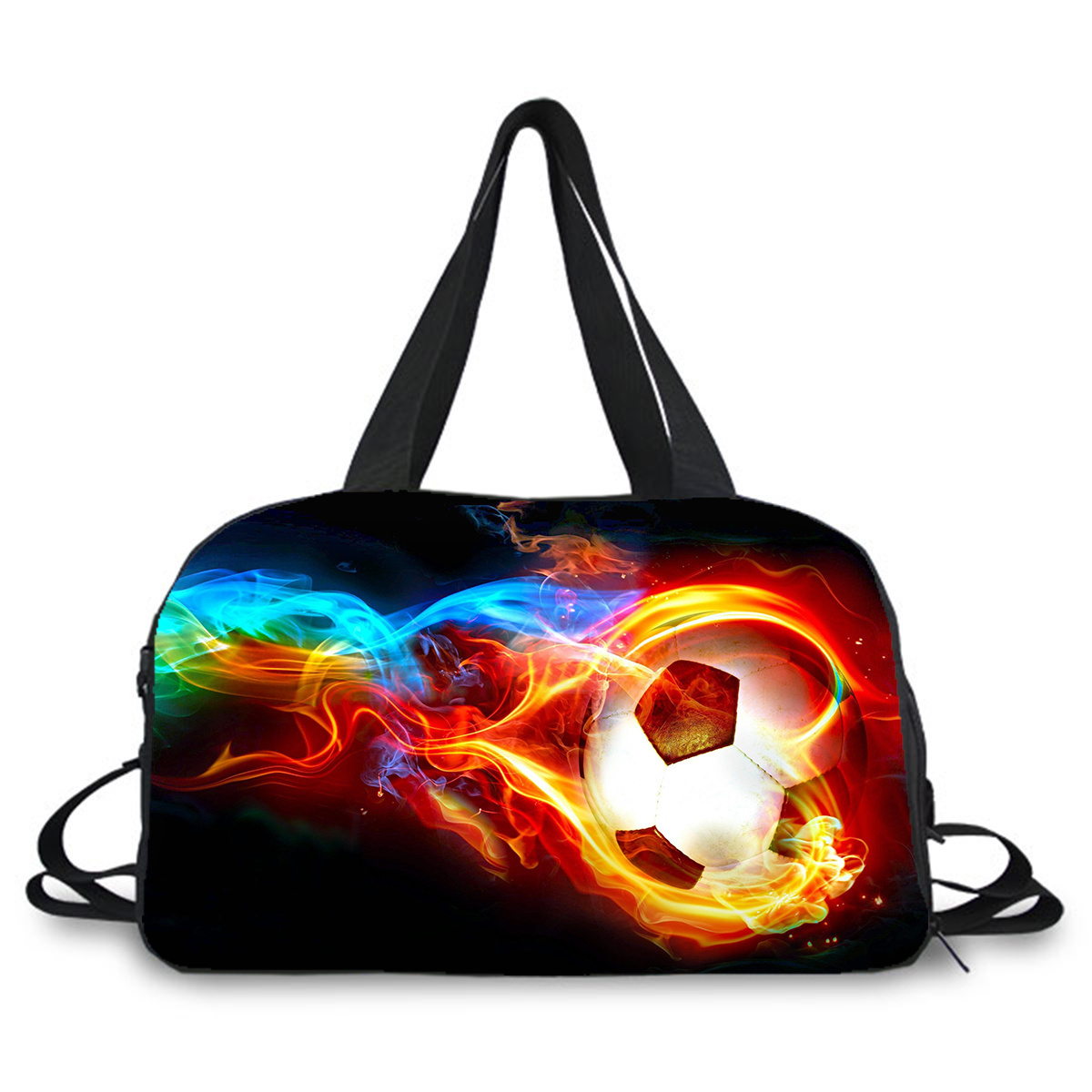 Oem duffle bag sublimation custom print new style duffle bag with side compartment