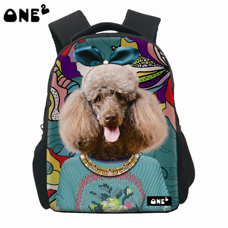 ONE2 Design kids nylon baby school bag for children with cat