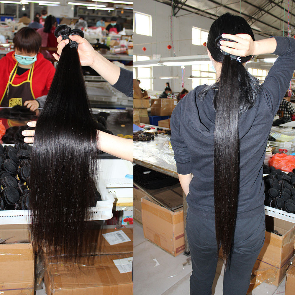 Free Sample Unprocessed Peruvian Straight Wave Bundles 8 Inch To 34 Inch High Quality 100% Remy Hair extension