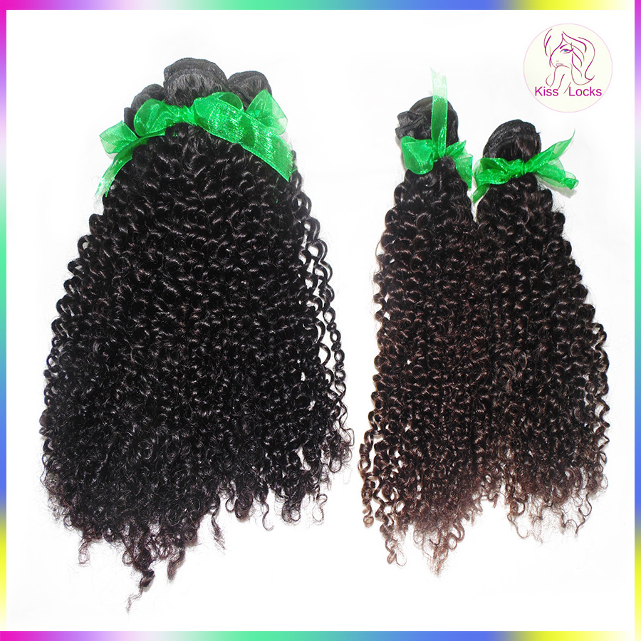 Natural brown Afro Kinky Curly Hair Weaving Unprocessed Cambodian Raw Virgin Human Hair