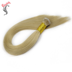 Micro nano ring string extensions Raw Single donor  human hair silicone rings tiny tip with glues