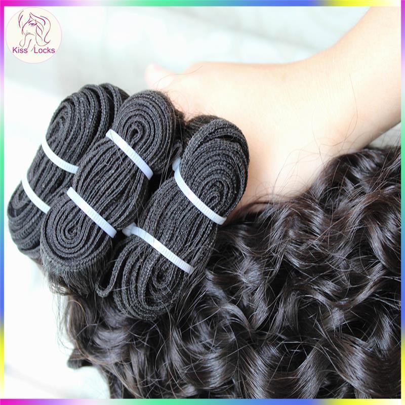 virgin curly/ wavy burmese hair weaving Raw Weave Virgin Human Hair