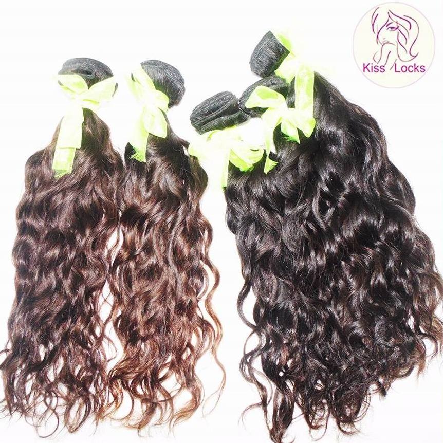 Top quality uzbekistan irgin Hair Weave 4 bundles Fabulous Natural water wave Hair