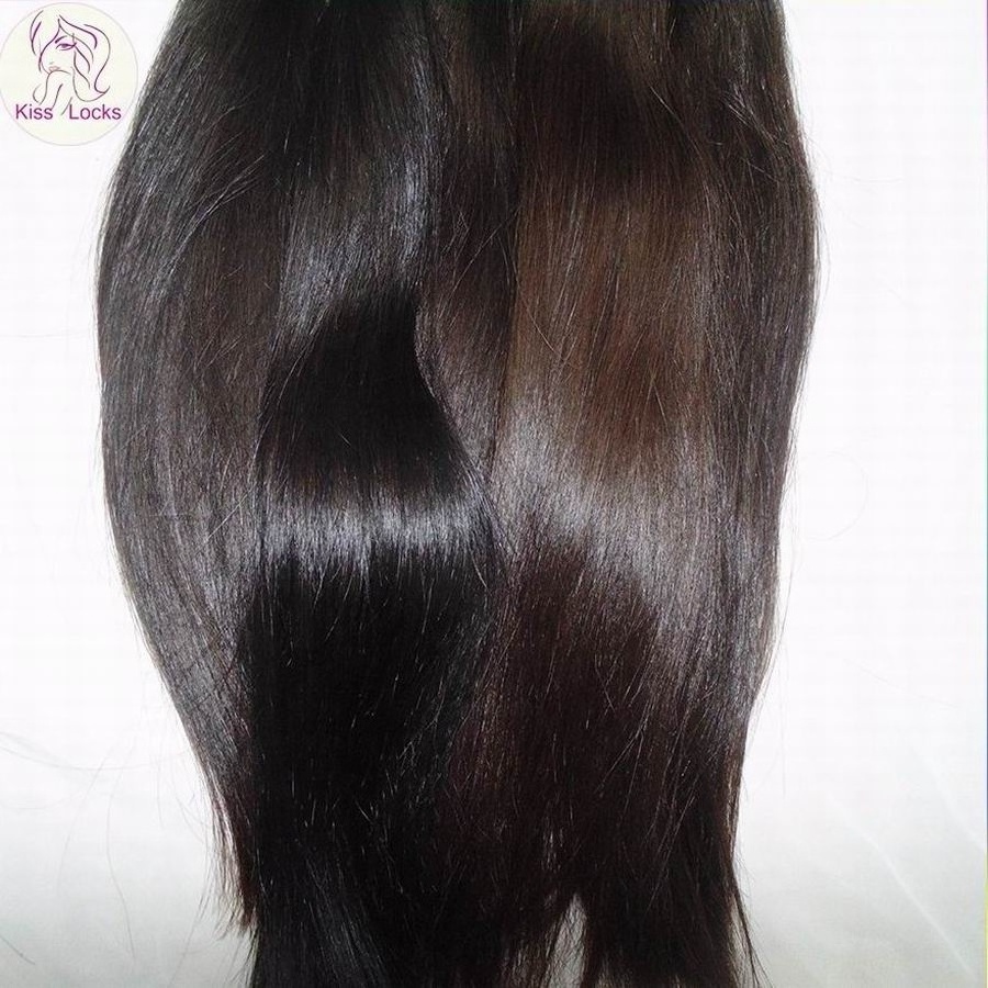 KissLocks Cuticle aligned Raw Virgin Hair Best Cambodian Natural Straight Hair No Tangle No Shedding