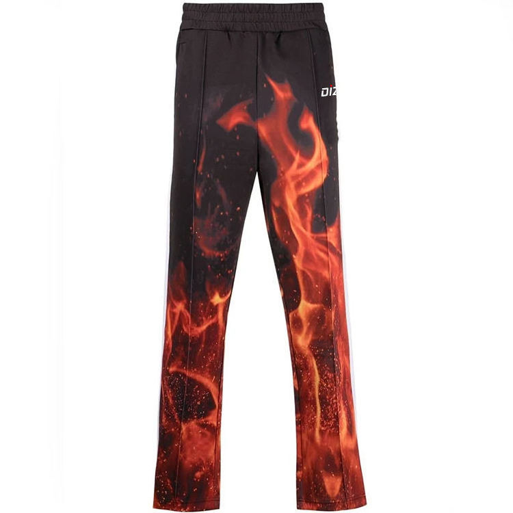 Wide Pants Custom high quality Casual Flared Jogger Track Pants Elastic   Flare Sweatpants For Men