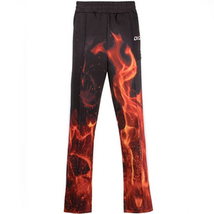 Wide Pants Custom high quality Casual Flared Jogger Track Pants Elastic   Flare Sweatpants For Men