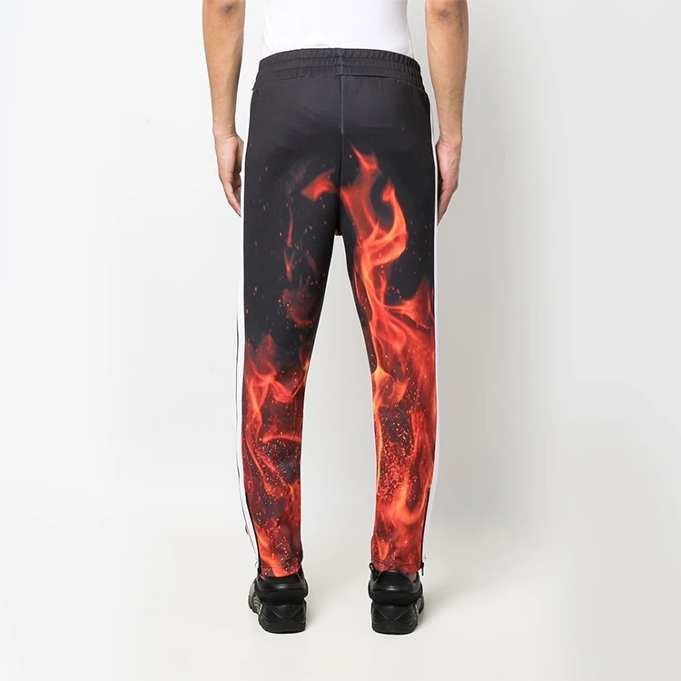 Wide Pants Custom high quality Casual Flared Jogger Track Pants Elastic   Flare Sweatpants For Men