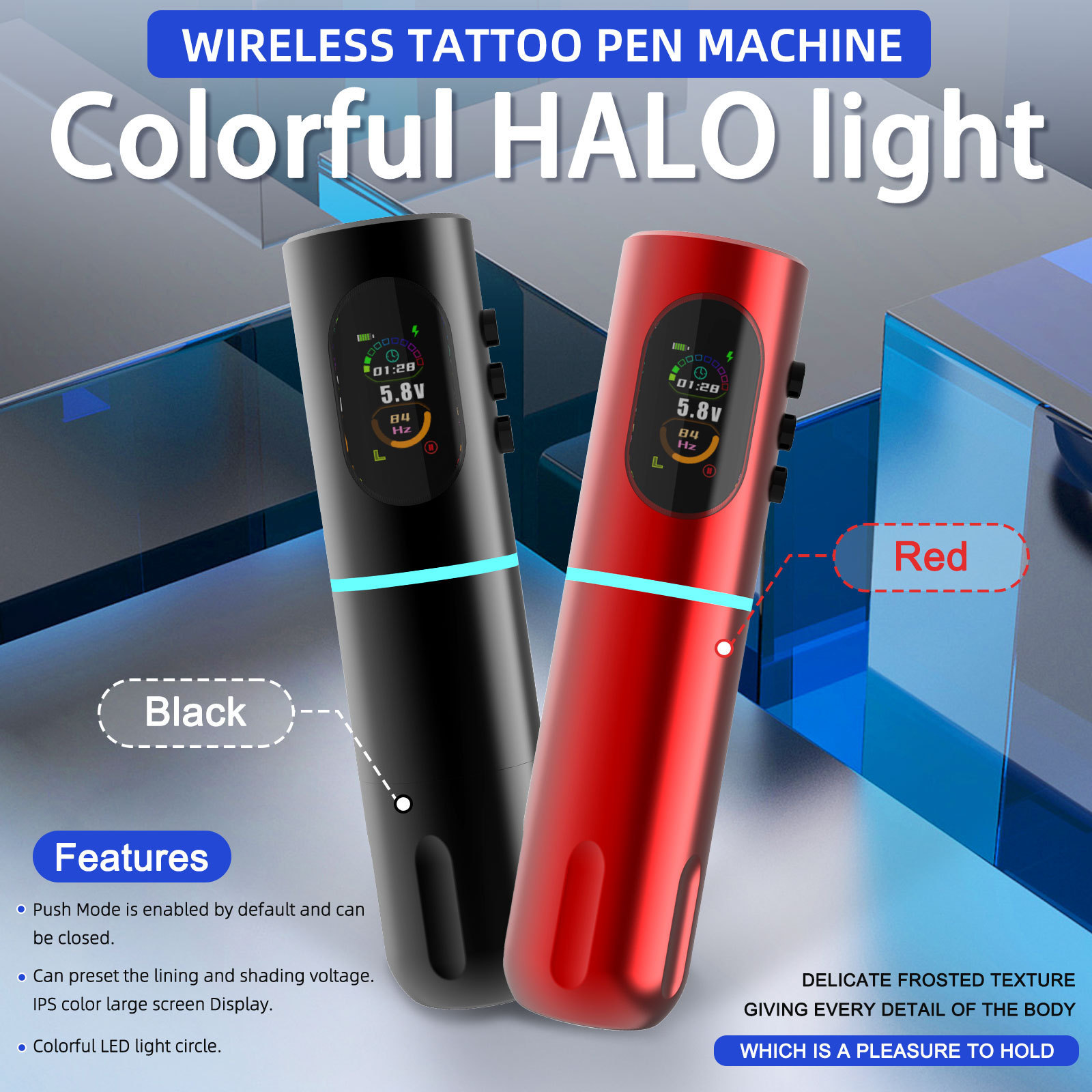 Kissure Tattoo Machine Pen Wireless Powerful Battery Coreless Motor Tattoo Rotary Machine For Body Art Tattoos