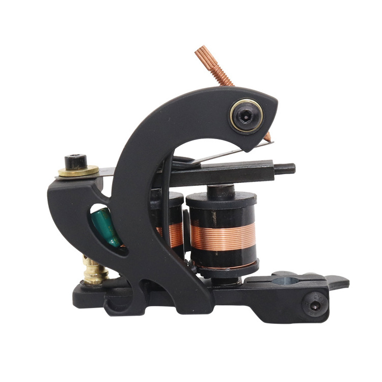 Kissure  Zinc Alloy Plating Coil Tattoo Machine Casting  Tattoo Equipment  Set tattoo liner shader Tools