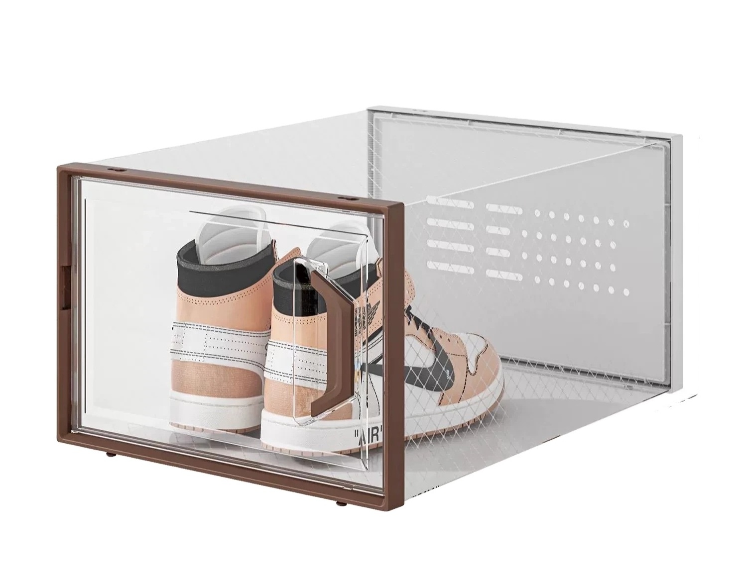 Simple modern shoe cabinet multi-layer shoe rack storage bamboo shoe cabinet