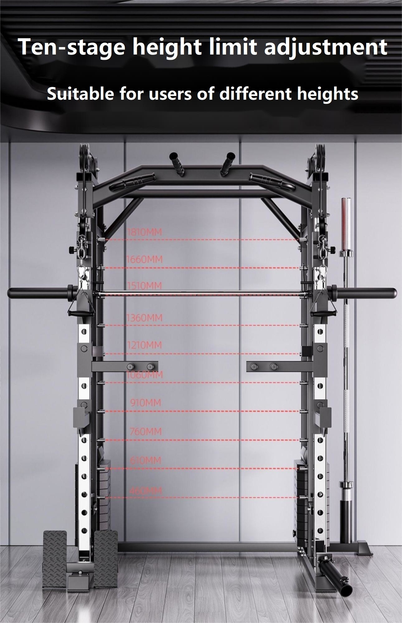 cheap mikolo fitness gear smith machine 2023 multi functional mutli function station