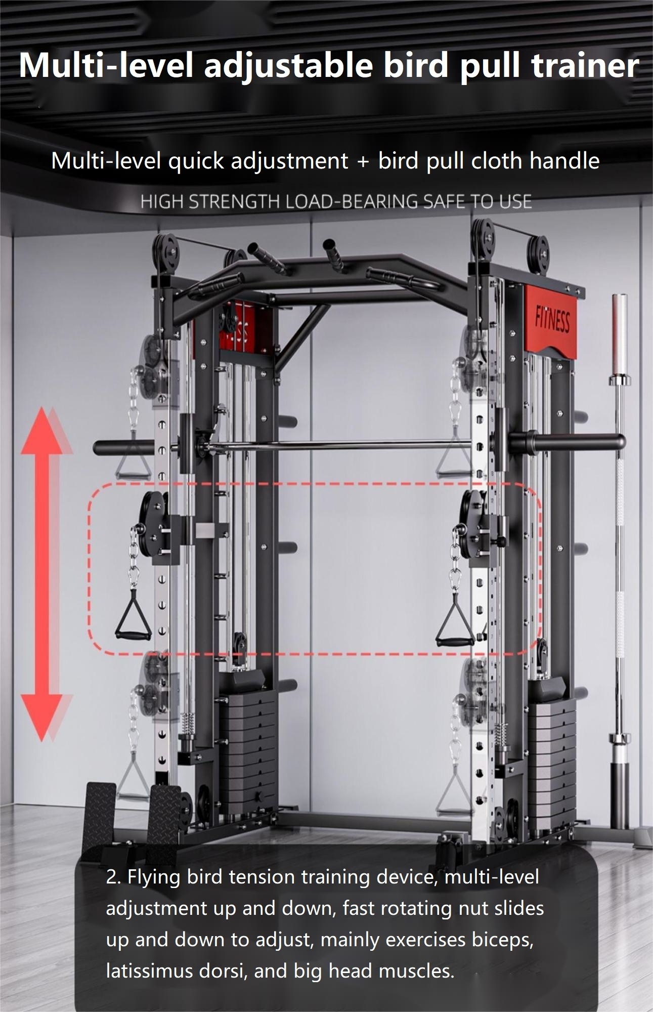 cheap mikolo fitness gear smith machine 2023 multi functional mutli function station