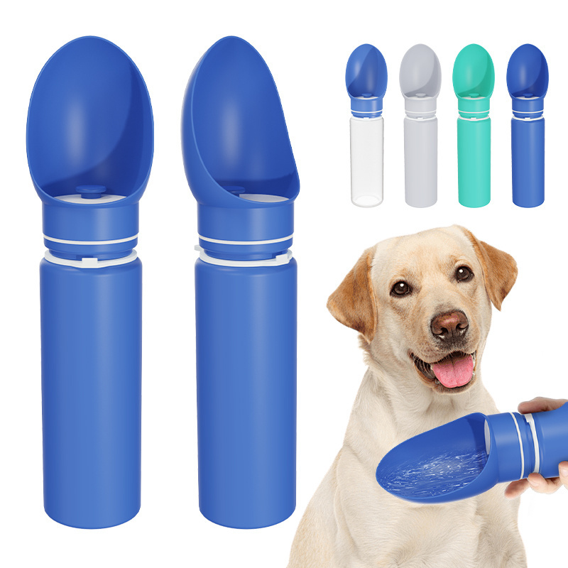 Portable Dog Travel Water Bottle Puppy Walk Training Pet Hiking Essentials Foldable Food Grade Silicone Dog Drinking Feeder