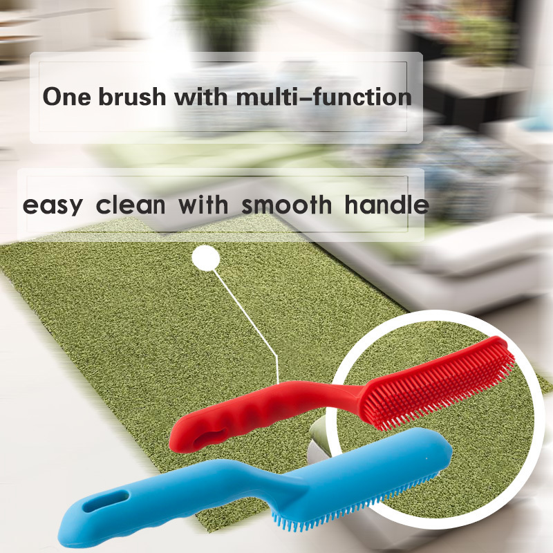 Pet Brush for Dog Cat Hair Fur Remove Rubber Silicone Cleaning Brush on Car Furniture Bedding Carpets Blankets Clothes Cleaning