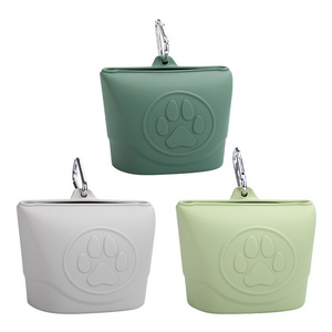 Portable Waterproof Puppy Treat Bag Dog Training Treat Pouch Training Silicone Dog Treat Bag Pouch