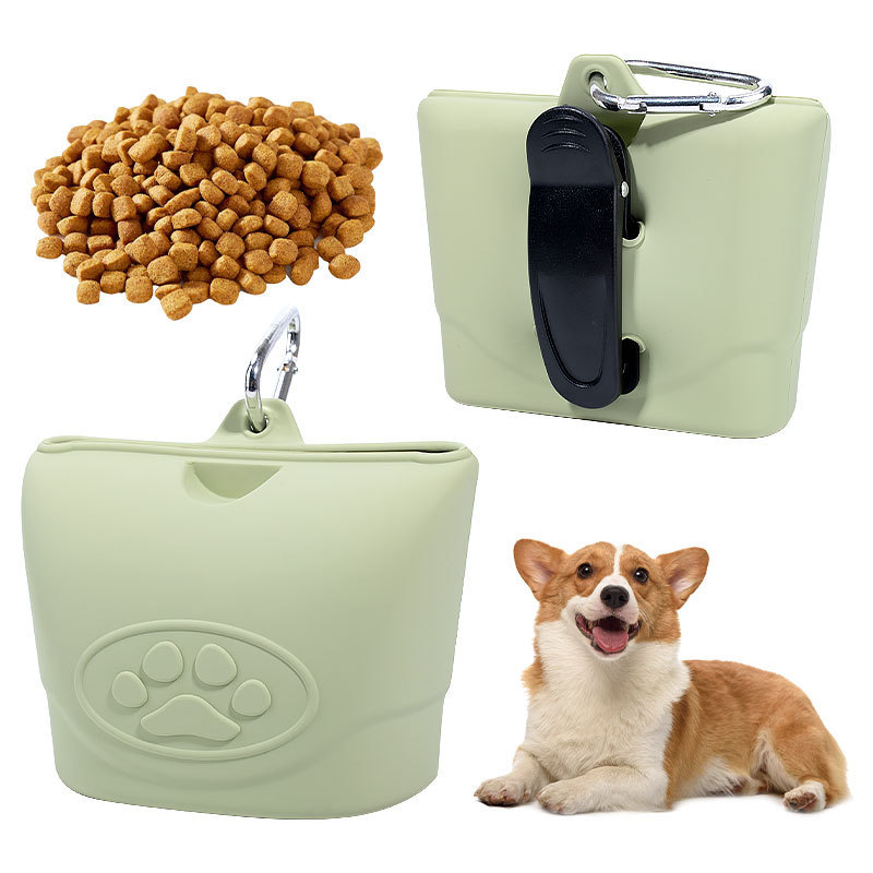 Best Dog Snack Bag Treat Training Pouch Bag Silicone Dog Treat Pouch Portable Dog Treat Pouch Bag