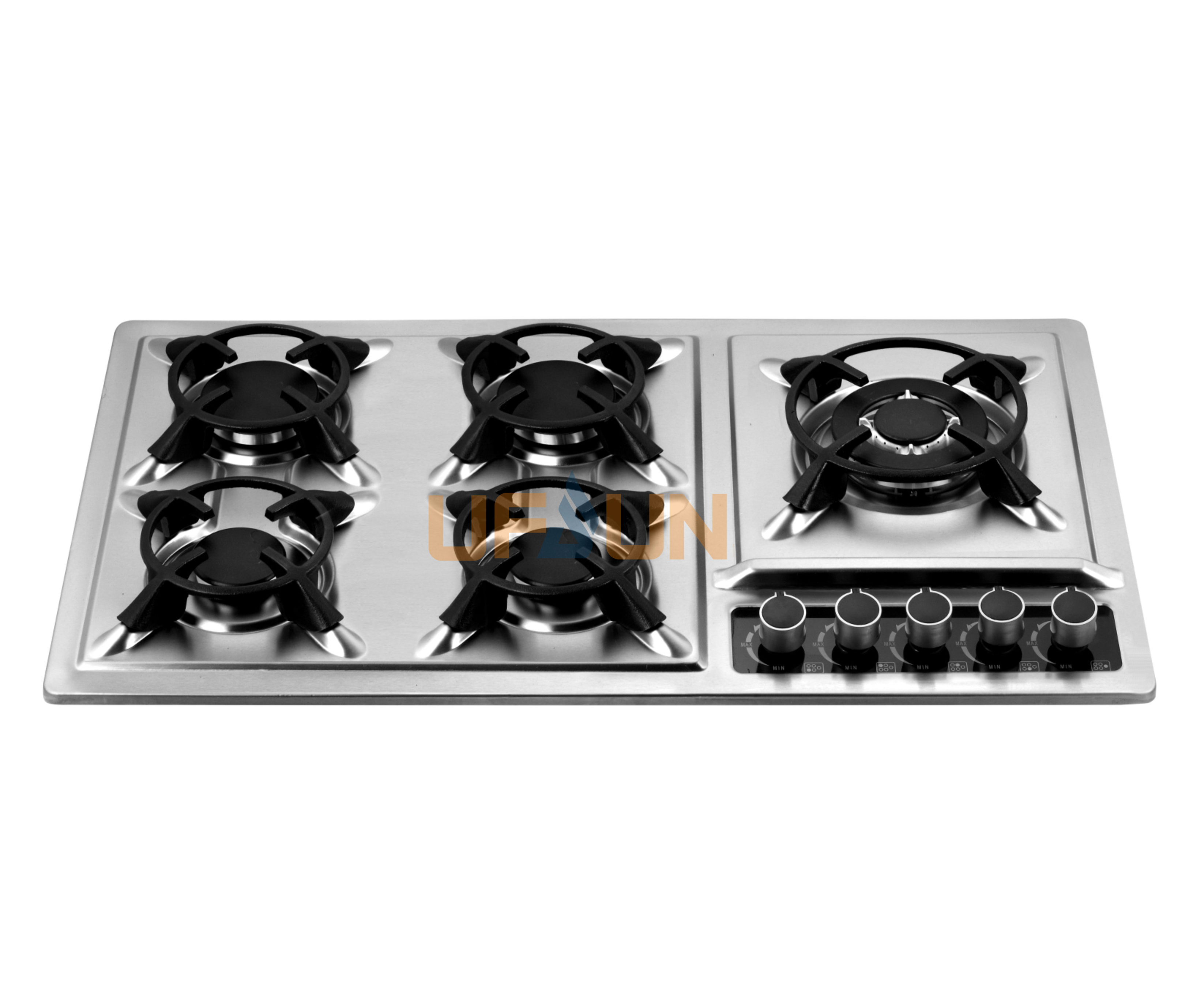 Italy hot selling OEM Design 60/90cm 4/5/6 Burners built in Gas stove LPG/NG high efficiency Butane gas burners Cooktops