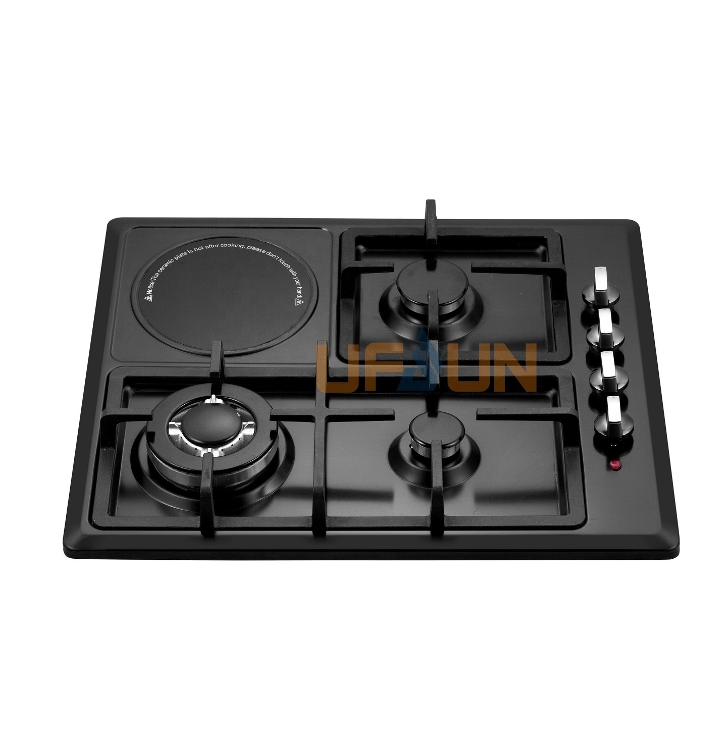 Hot selling model infrared ceramic Stainless Steel Top Plate  Built-in 60cm gas cooker 4 stove with oven