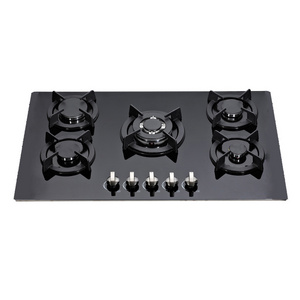 5 burners Cook tops Easy cleaning Gas Stove Kitchen Room Gas Burners Stoves Built-in Gas Stove Hob