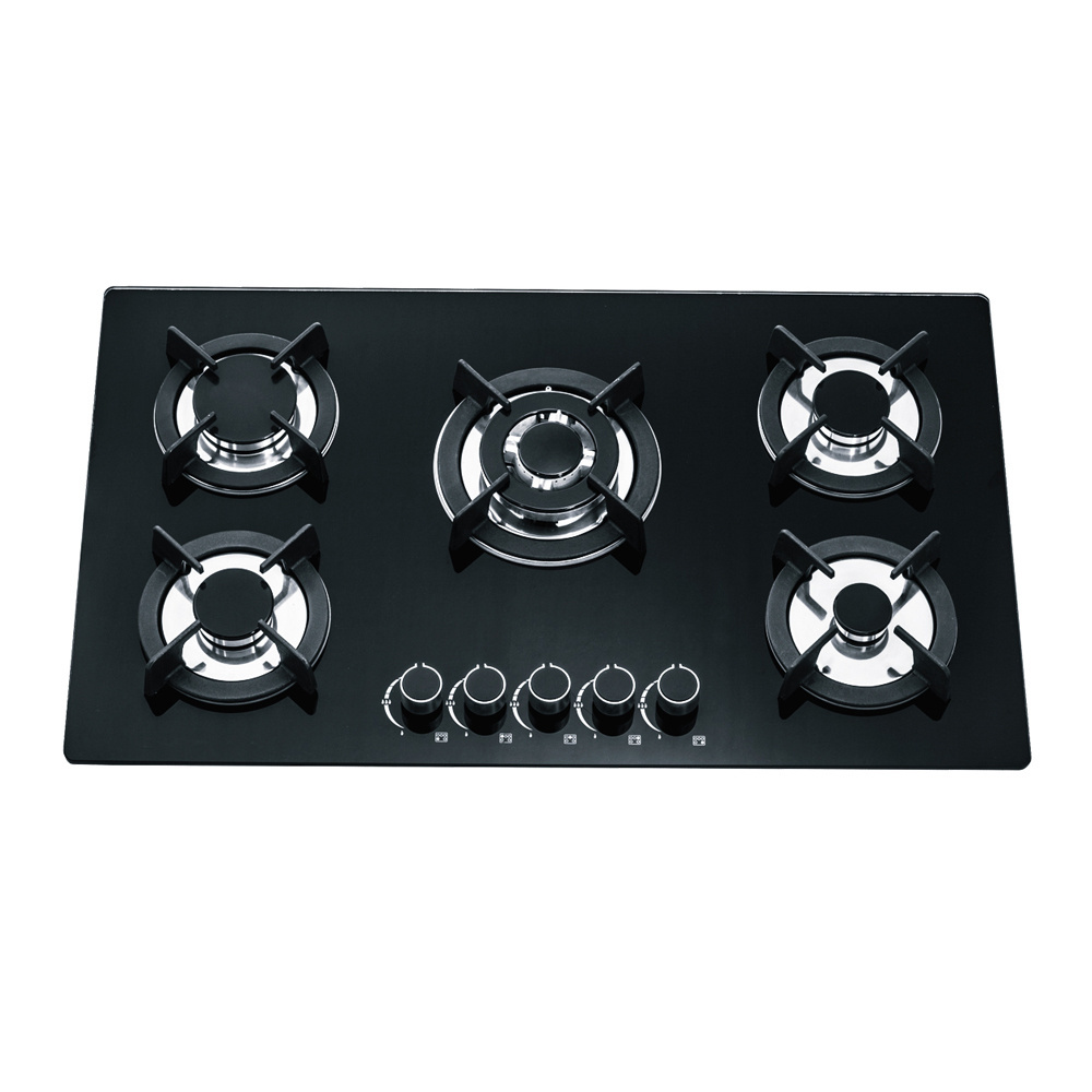 5 burners Cook tops Easy cleaning Gas Stove Kitchen Room Gas Burners Stoves Built-in Gas Stove Hob