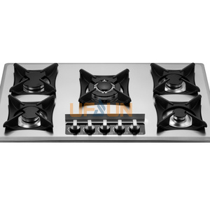 Italy hot selling OEM Design 60/90cm 4/5/6 Burners built in Gas stove LPG/NG high efficiency Butane gas burners Cooktops