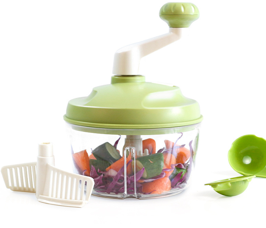 Multifunctional ginger garlic vegetable slicer shredder chopper and salad spinner, veggie food shredder lettuce chopper, cutter