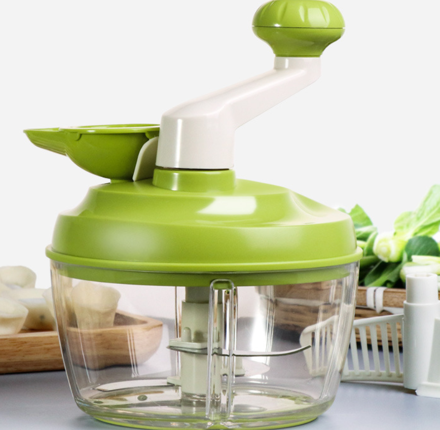 Multifunctional ginger garlic vegetable slicer shredder chopper and salad spinner, veggie food shredder lettuce chopper, cutter