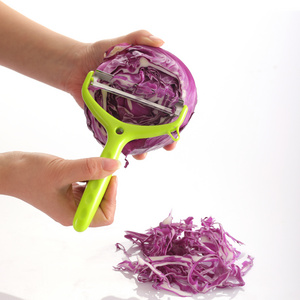 Multifunctional kitchen accessories tools plastic manual cabbage julienne vegetable peeler