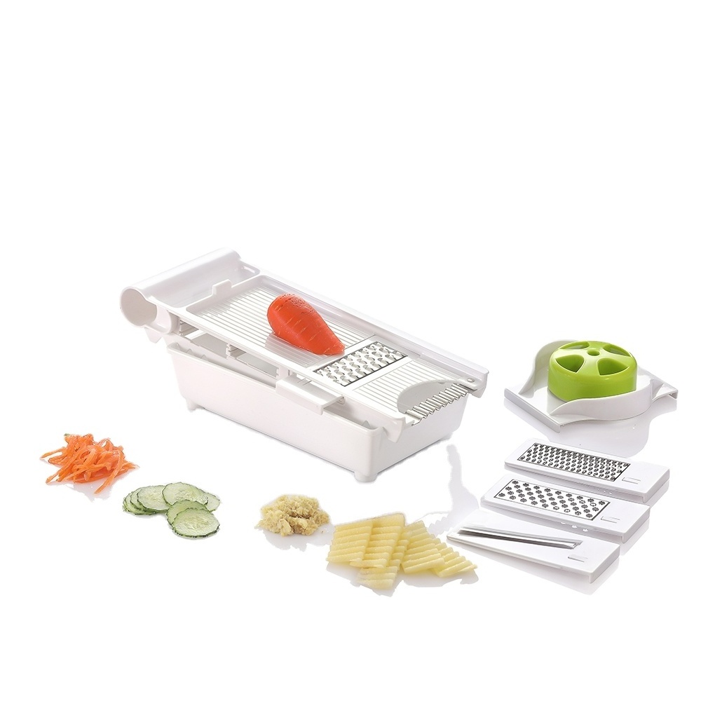 kitchen manual triple mini salad tomato onion carrot vegetable mandoline potato slicer with box