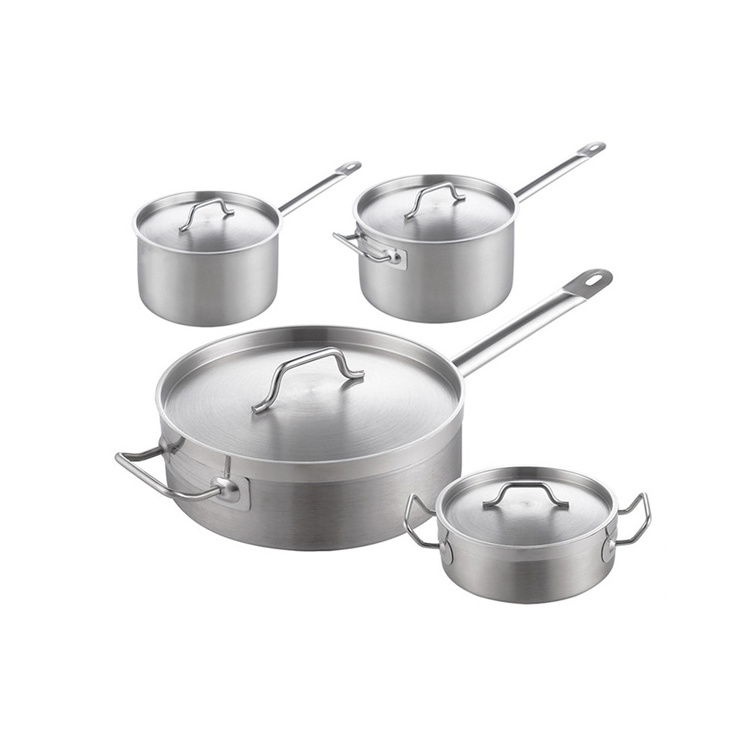 Nonstick Restaurant Stainless Steel Sauce Cooking Mini Pot Long Handle Pan