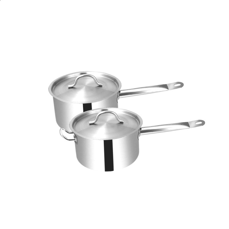 Nonstick Restaurant Stainless Steel Sauce Cooking Mini Pot Long Handle Pan