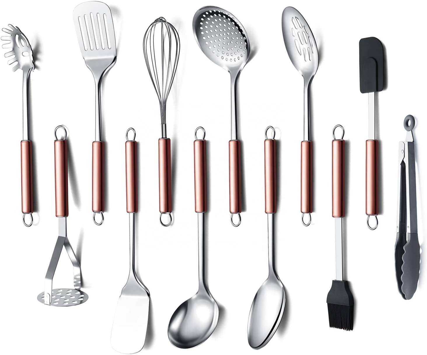 Utensilien Cuisin Utensilios De Cocina High Quality 12 Pieces Kitchen Accessories Utensils Set Stainless Steel Cooking Tools