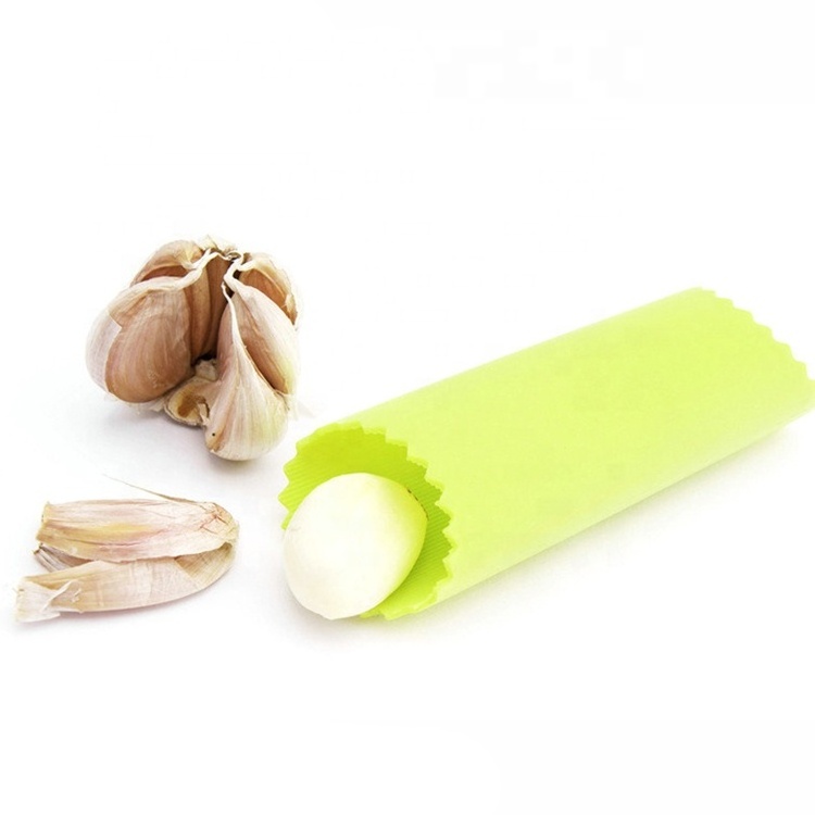 Useful Silicone Garlic Press Easy Roller Peeling Tube Silicone Garlic Press Peeler