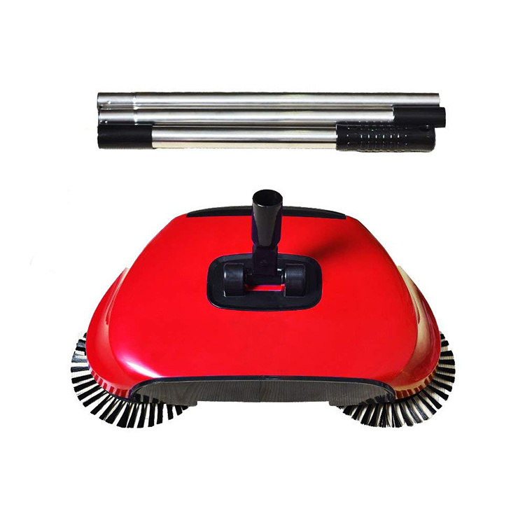 3 in 1 Household Hand Push Automatic Broom Brush Cleaning Sweep Tool Including Broom & Dustpan & Trash Bin