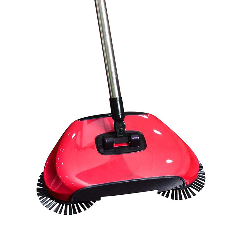 3 in 1 Household Hand Push Automatic Broom Brush Cleaning Sweep Tool Including Broom & Dustpan & Trash Bin