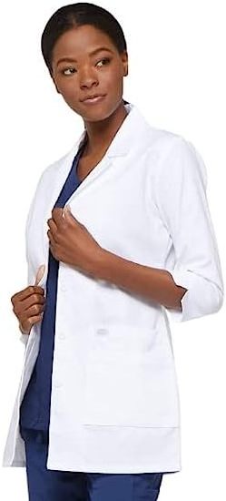 Professional Women Scrubs Lab Coats nurse coat men doctor's overall Unisex hospital scrubs uniforms white gown