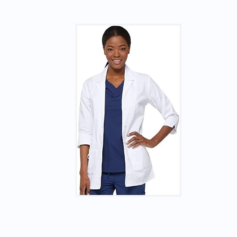 Professional Women Scrubs Lab Coats nurse coat men doctor's overall Unisex hospital scrubs uniforms white gown