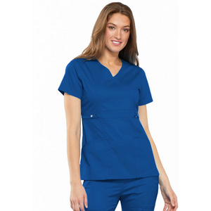 Spandex Chlorine Bleaching Resistant Oral Beauty Salon Hospital Uniforms Nurse Work Suits Sets Clothes Opp Bag Scrubs Uniforms