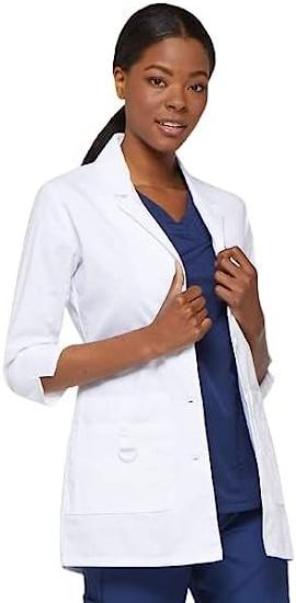 Professional Women Scrubs Lab Coats nurse coat men doctor's overall Unisex hospital scrubs uniforms white gown