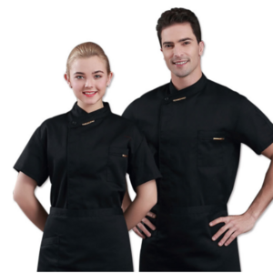 new Wholesale Unisex restaurant  Bakery Short Sleeve Breathable Double Breasted Cooking clothes kitchen chef jacket uniform