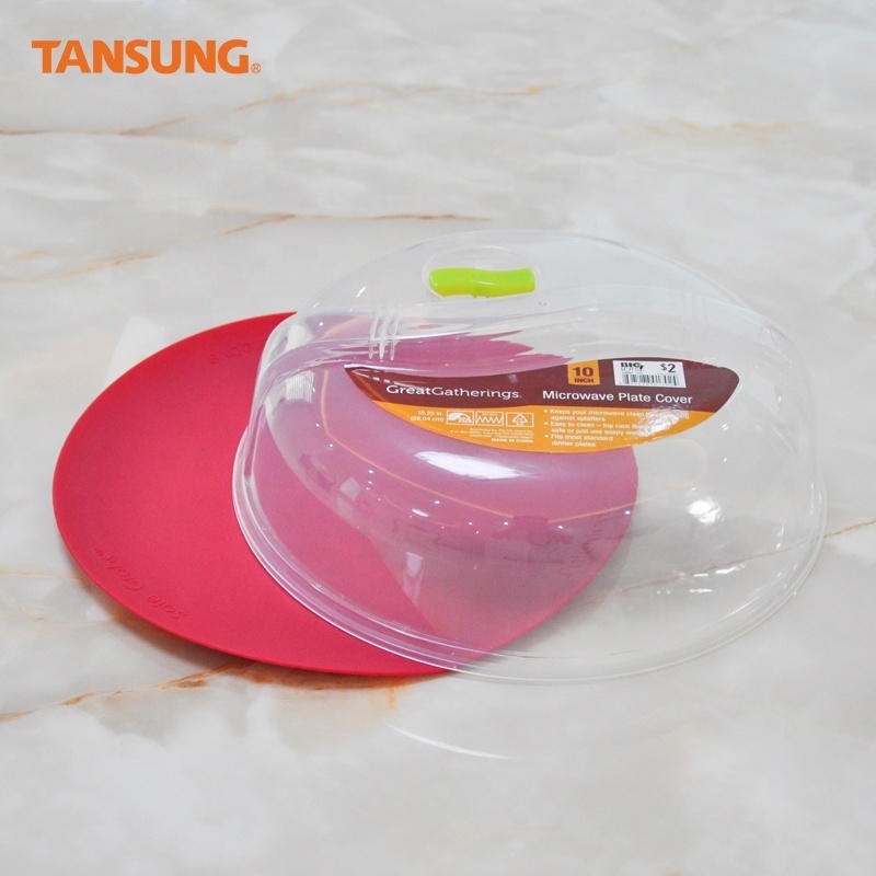 Hot Selling Products Plastic Clear Round Microwave Dome Plate Cover