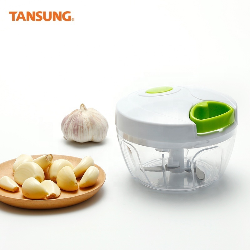 Wholesale Multi-purpose Food Grade Vegetable Salad Onion Hand Held Crank Chop Food Chopper