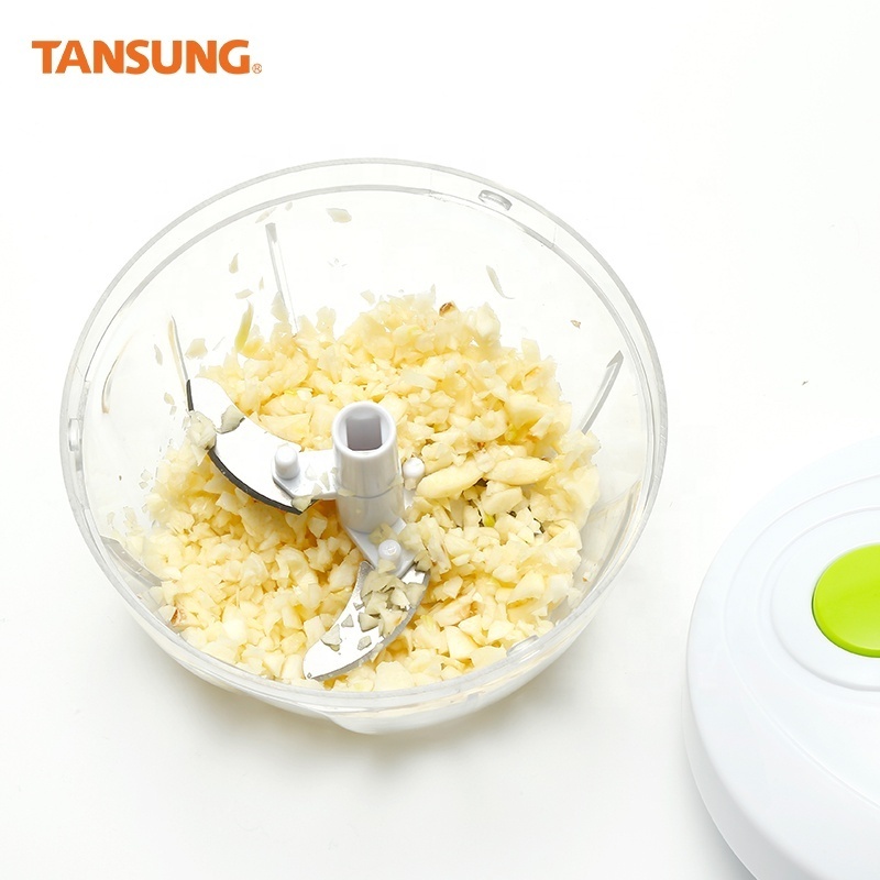 Wholesale Multi-purpose Food Grade Vegetable Salad Onion Hand Held Crank Chop Food Chopper