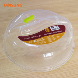 Hot Selling Products Plastic Clear Round Microwave Dome Plate Cover