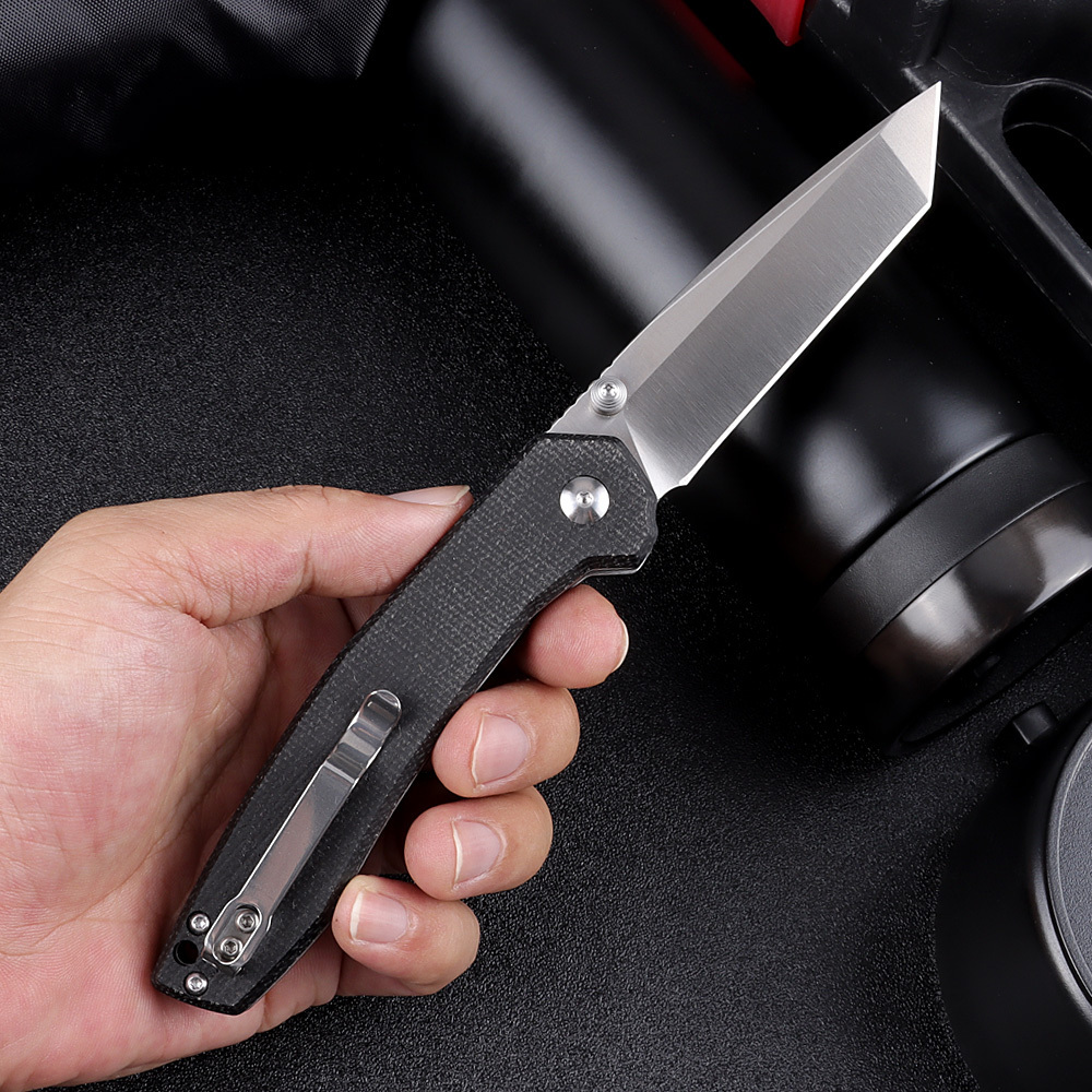 New Fashion Design Micarta Folding Pocket Knife High Hardness D2 Blade EDC Camping Outdoor Survival Tactical Knives